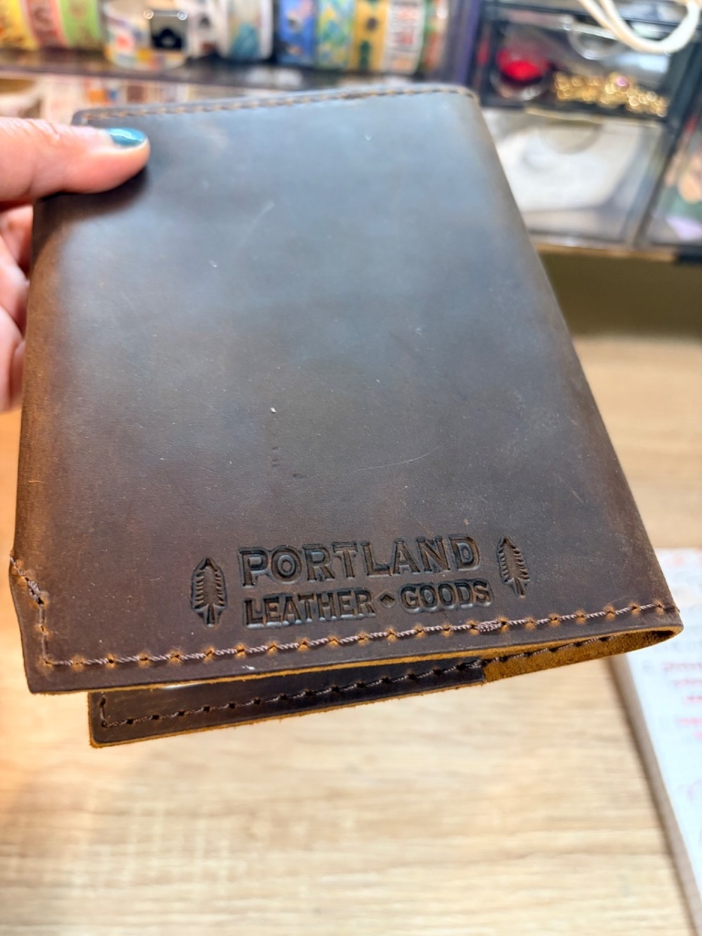 NWOT Portland Leather Goods Leather Journal Cover / Refillable Notebook – Brown - Picture 5 of 6